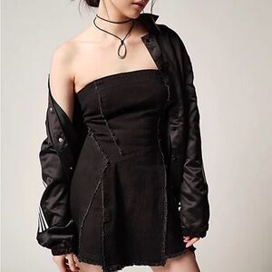 Urban Outfitters Strapless Black Mini Dress